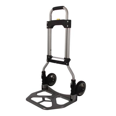 China Pooyo Hot Sale Aluminum Folding Heavy Duty Folding Foldable 2 Wheels Hand Cart for sale