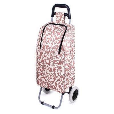 China Folding Trolley Cart Grocery Cart Steel Shopping Cart for sale