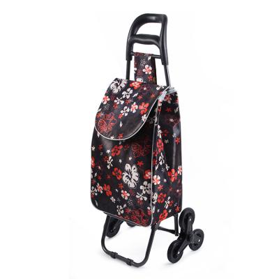 China Fold To Fold Collapsible Luggage Trolley Trolley Shopping Bag for sale