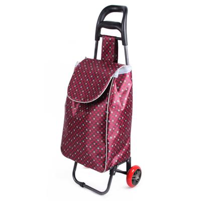 China Fold Up Foldable Luggage Trolley Foldable Shopping Bags For Supermarket Trolley for sale