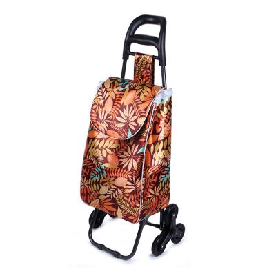 China Folding Luggage Cart Old Lady Collapsible Shopping Cart for sale