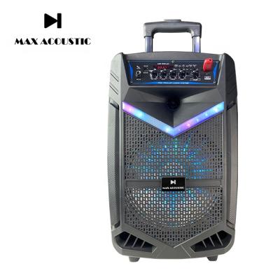 China Portable 12-15 inch BT speaker cart wireless speaker wireless with rechargeable battery BS201-12 BS201-15 for sale