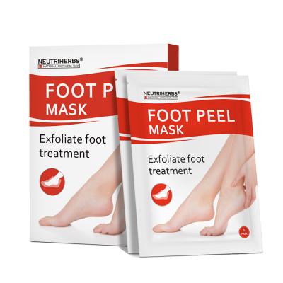 China Damage Natural Ingredients Release Private Label Effectively Smoothing And Exfoliating Peeling Foot Mask for sale