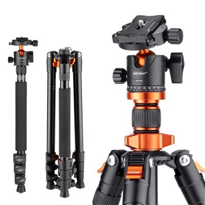 China K&F PORTABLE Concept DSLR Camera Tripod Lightweight Aluminum Monopod Tripod with 360 Panorama Ball Head for Travel and Work for sale