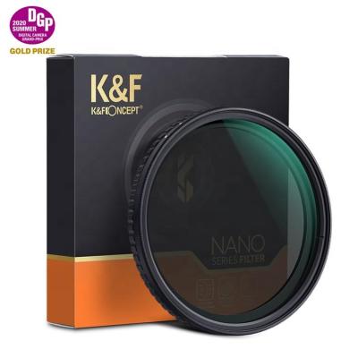 China K&F Concept 62mm ND Attenuator Waterproof Neutral Density Filter ND32 Variable Filter ND2 For Camera Lens NO X Spot for sale