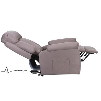 China Extendable Modern Adjustable Synthetic Power Electric Lift Massage Chair Rocker Recliner for sale