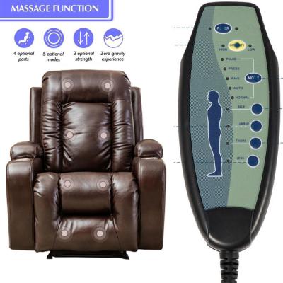 China Massage PROMOTION PU leather manual recliner with 8 point vibration massage function for salon for sale