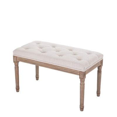 China Paint Process Birch Canvas Eco-Friendly Convertible Divan Bench Sofa Without Backrest Frame for sale