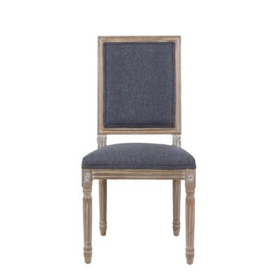 China Wholesale Adjustable Premium Quality Antique Fabric Wooden Legs (Others) Dining Chair For Dining Room for sale