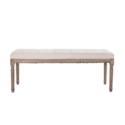 China Beautiful Convertible Custom Design Home Use Rubber Wood Eco - Friendly Soft Sofa Bench Furniture for sale