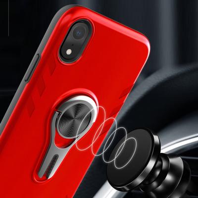 China Fashion and OEM for iphone xr magnetic car air vent bracket phone covers, tpu soft kickstand shockproof cellphone case for sale