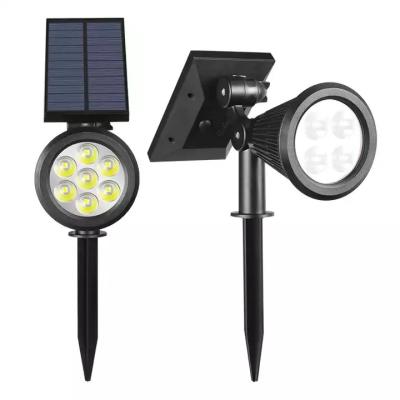 China Outdoor solar light Outdoor Waterproof Garden Adjust Solar Led Landscape Spotlight With Solar Powered Panel for sale