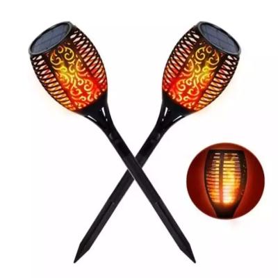 China Garden IP65 waterproof led sensor flame light Led solar flickering flame torch lights outdoor landscape decoration light for garden for sale