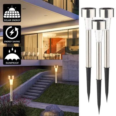 China Garden Outdoor Pathway Solar Powered Garden Light Stainless Steel Led Pathway Light Solar Lamp With Competitive Price For Patio Walkway for sale