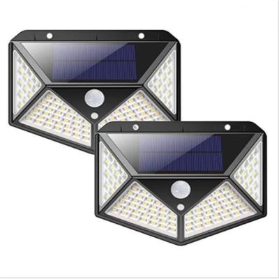 China Garden High Quality Cheap Price Outdoor Solar Powered Garden Lamp 100 LED Waterproof Motion Sensor Solar Wall Garden Lights for sale