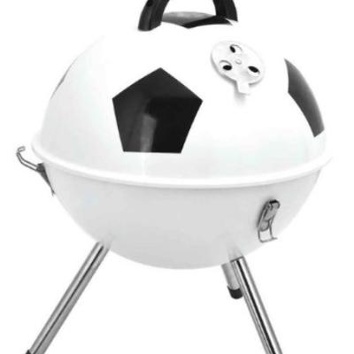 China PORTABLE FOOTBALL CAST IRON SOCCER DESIGN AROUND CHARECOAL BARBECUE for FAMILY FREE TIME PARTY CHILD FOR FUN for sale