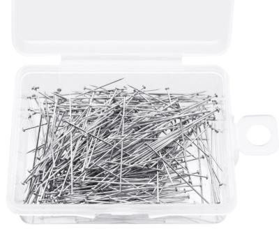 China Promotional Eco - Friendly 0.55 *35mm Stainless Steel Straight Pins For Sewing In 20g Per Box for sale