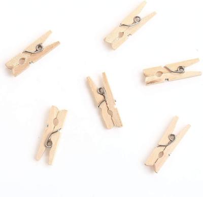 China No Bulk Packing Wood Clips, Craft Wood Clips For Decorative Photo Wall, DIY Decorations for sale