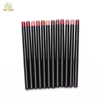 China 12 Colors Mix Wholesale Lips Makeup Fine Lip Liner Private Label à venda