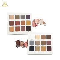 Chine OEM wholesale custom 12 color cardboard glitter pigment and shimmer matte eyeshadow palette à vendre