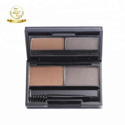 中国 Private Label 2 colour Eyebrow Powder Kit With Mirror And Brush 販売のため