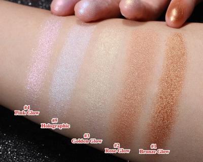 China Custom Pressed Powder Pigments Makeup Face Highlighters for sale