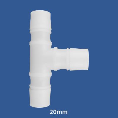 China General Plastic Joint Plastic Barb 3 Ways T Tube Connector Pipe Fittings Metric Size Co Tee Pipe Barb Connector High Quality T Pipe Fittings for sale