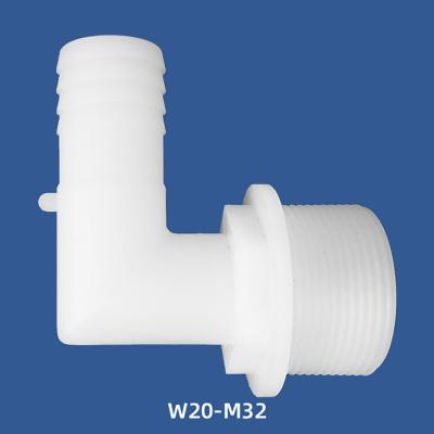 China W20-M32 general plastic quick elbow joint, plastic elbow fittings for water supply, pipe connector, tube fittings for sale