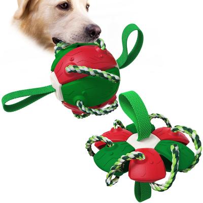 China Bite Resistance Flight Discs Stocked Dog Toy Football Bauble For Pet Two Morphological for sale