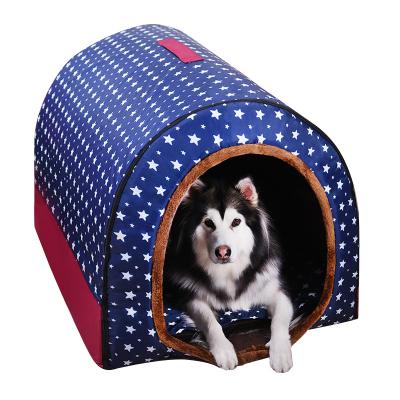 China Stocked Star Shape Luxury Dog Bed Stars Soft Dog Nest House For Large Cat Pet for sale