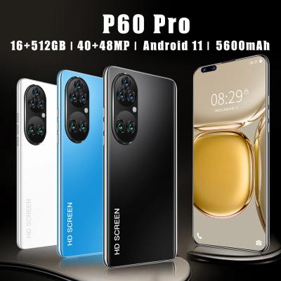 China Dual SIM Card Wholesale P60 Pro 7.8 Inch Big Touch Gaming Phone 16+512GB 10 CORE 40+48MP HD Camera Dual SIM Card Cell Phones for sale