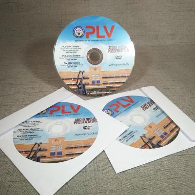 China 100% Virgin Material BAYER Company CD DVD Replica CD DVD Duplication CD DVD Discs in White Paper Sleeve for sale