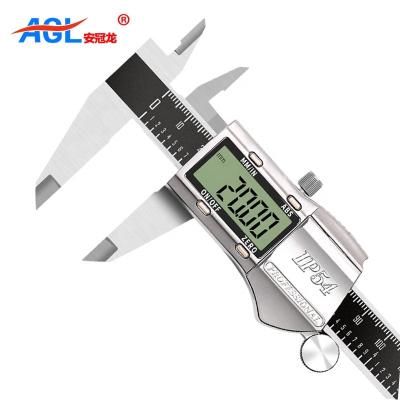 China High precision stainless iron ELECTRONIC type four functions china caliber 0-300mm digital vernier stainless steel with Ip54 water proof for sale