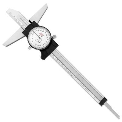 China Vernier Measuring Tools 300mm Depth Dial Caliper 0-150mm With Double Shockproof DSDC0-150P for sale