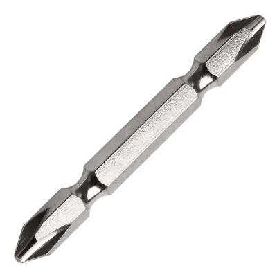 China Double Headed Two Head Cross Batch Screwdriver Bits For Electric Screwdriver Drill With Magnetic ph2 65mm for sale