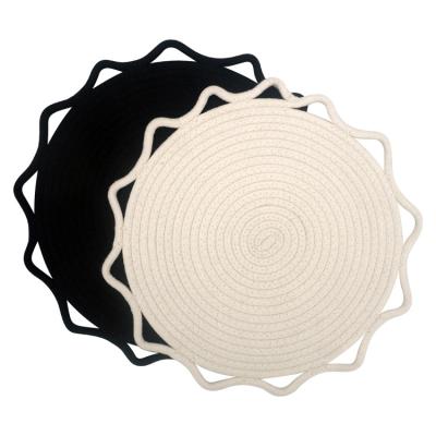 China Cotton Rope Coffee Dining Table Place Mat Sustainable Home Custom Rope Place Mat for sale