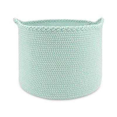 China Large capacity cotton colorful rope woven cart minimalist knitted laundy basket for sale