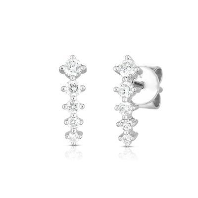 China FASHIONABLE Gold Earrings Stones Stud Earrings Sterling Silver Basic Earrings 5 ​​Designs for sale