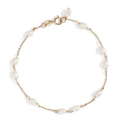 China FASHIONABLE Luxury Jewelry Hot Selling Silver Freshwater Pearl Bracelet 925 Chain Bracelets for sale