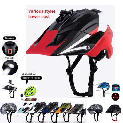 China Compounds Wholesale China EPS Customized Soft Air Helmet Bicycle Helmet Mtb Helmets For Adult for sale