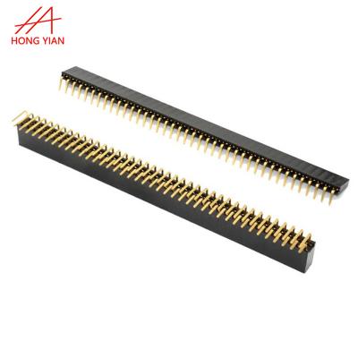 China PCB 2.54mm Pitch 2.0mm Single Row 1*40pin 2*40pin PCB Double Row 1*40pin 2*40pin Right Angle Female Male Pin Header Connector for sale