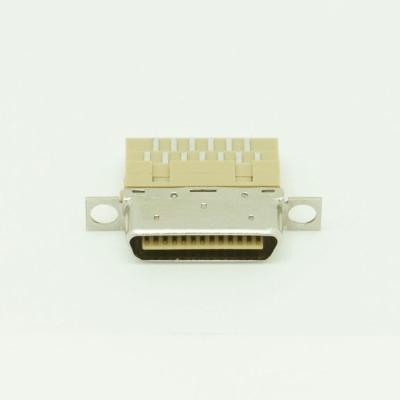 China Male Type Cable SCSI PCB Metal Plug 0.8mm VHDCI V26P Ribbon Connectors for sale