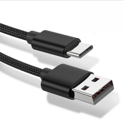 China 2.4A Quick Charging Type C to USB 2.0 Quick Charge and Date Cable Nylon Braided Wire USB C Quick Charging Cable for sale