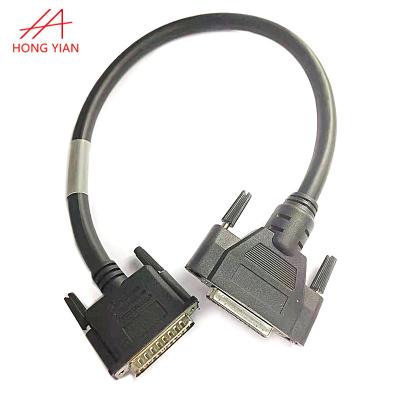 China Custom COMPUTER RS23S pin male D-sub DB25 DB37 DB15 to female extension black VGA communication cable for computer medical equipment for sale