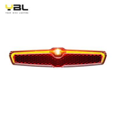 China Factory direct CREE ebike ABS PMMA StVZO CEE YBL eletric bicycle tail light with StVZO Z CEE Zreflector mount on carrier 6-58V for sale