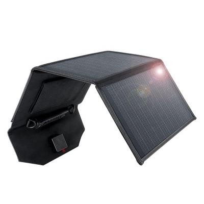 China Portable Folding Outdoor Camping Double Usb Output Collapsible Solar Panel Solar Charger 290*190mm for sale