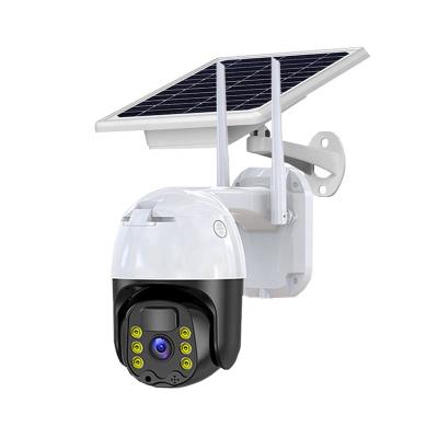 China ABS Outdoor House Security Surveillance System Wireless Solar Panel 4G Camera Solar Powered 360 Camera for sale