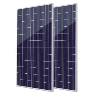 China Wholesales Curtain Wall Photovoltaic Commercial Grade 156.75mm 72 Half Cell Semiconductor Device 340W Polycrystalline Solar Cell Panel For Roof PV System for sale