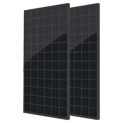 China Newest Curtain Wall Technology 72 Cells 375-390W Photovoltaic Silicon Solar Cells Half All Black PV System Cheap Rooftop Solar Panels China for sale