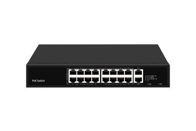 China 19 Port 48V Poe Switch Rackmount 10/100M IEEE 802.3u for sale